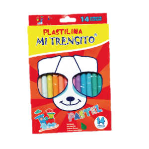 PLASTILINA MI TRENSITO PASTEL X 14