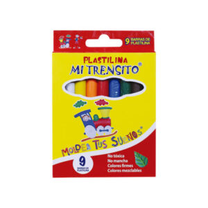 PLASTILINA MI TRENSITO PÑA X 9 COLORES