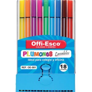 PLUMON OE-081 TRIANGU LAVABLE ESTUCHE X 18