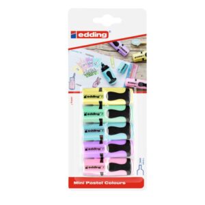 RESALTADOR EDDING E-7 X 5 MINI PASTEL
