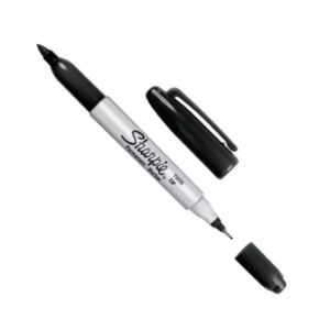 SHARPIE DOBLE PUNTA NEGRO