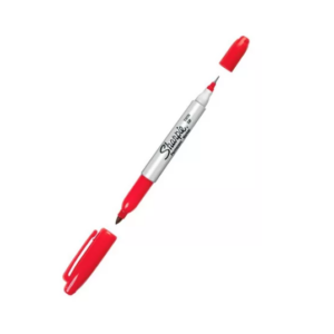 SHARPIE DOBLE PUNTA ROJO