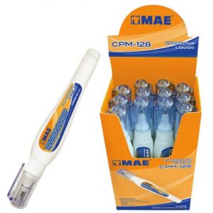 CORRECTOR TIPO LAPIZ MAE BLANCO GRUESO CAJA X 12