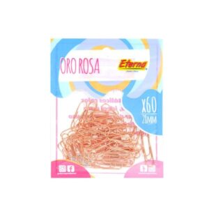 CLIP ORO ROSA ETERNA PQT X 60 ET620