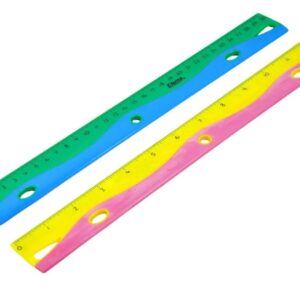 REGLA PLASTICA BICOLOR X 30 CMS ETERNA