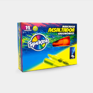 RESALTADOR SPEKTRA NARANJA CAJA X 12