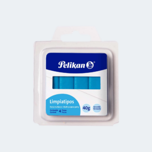 PLASTILINA LIMPIATIPOS PELIKAN PQT X 4