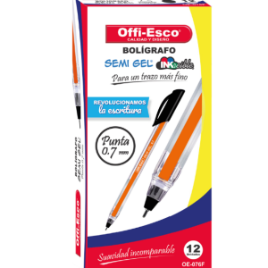 ESFERO OE-076F SEMI GEL  CAJA X 12