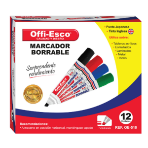 MARCADOR BORRABLE OE-510 CAJA X 12