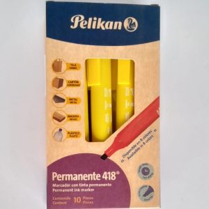 MARCADOR PERMANENTE PELIKAN 418 AMARILLO