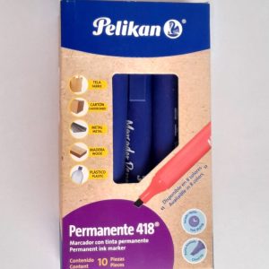 MARCADOR PERMANENTE PELIKAN 418 AZUL