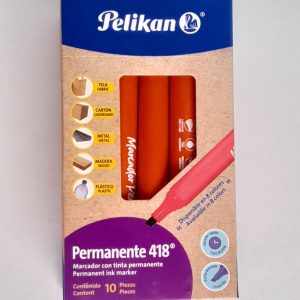 MARCADOR PERMANENTE PELIKAN 418 NARANJA