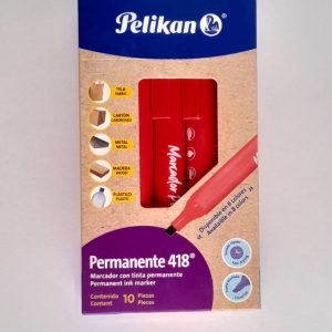 MARCADOR PERMANENTE PELIKAN 418 ROJO
