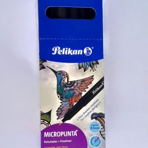 MICROPUNTA PELIKAN NEGRO CJ X 10
