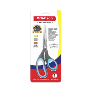 TIJERA OE-231 OFICINA 7.5" 3COLORES P144